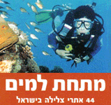 מתחת למים 44 אתרי צלילה בארץ